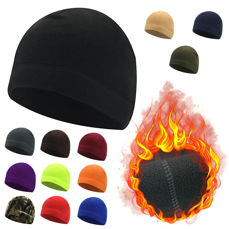 Outdoor Fleece Sports Hat Fishing Cycling Hunting Military Tactical  Men Women Warm Windproof Winter  Camping Hiking Caps