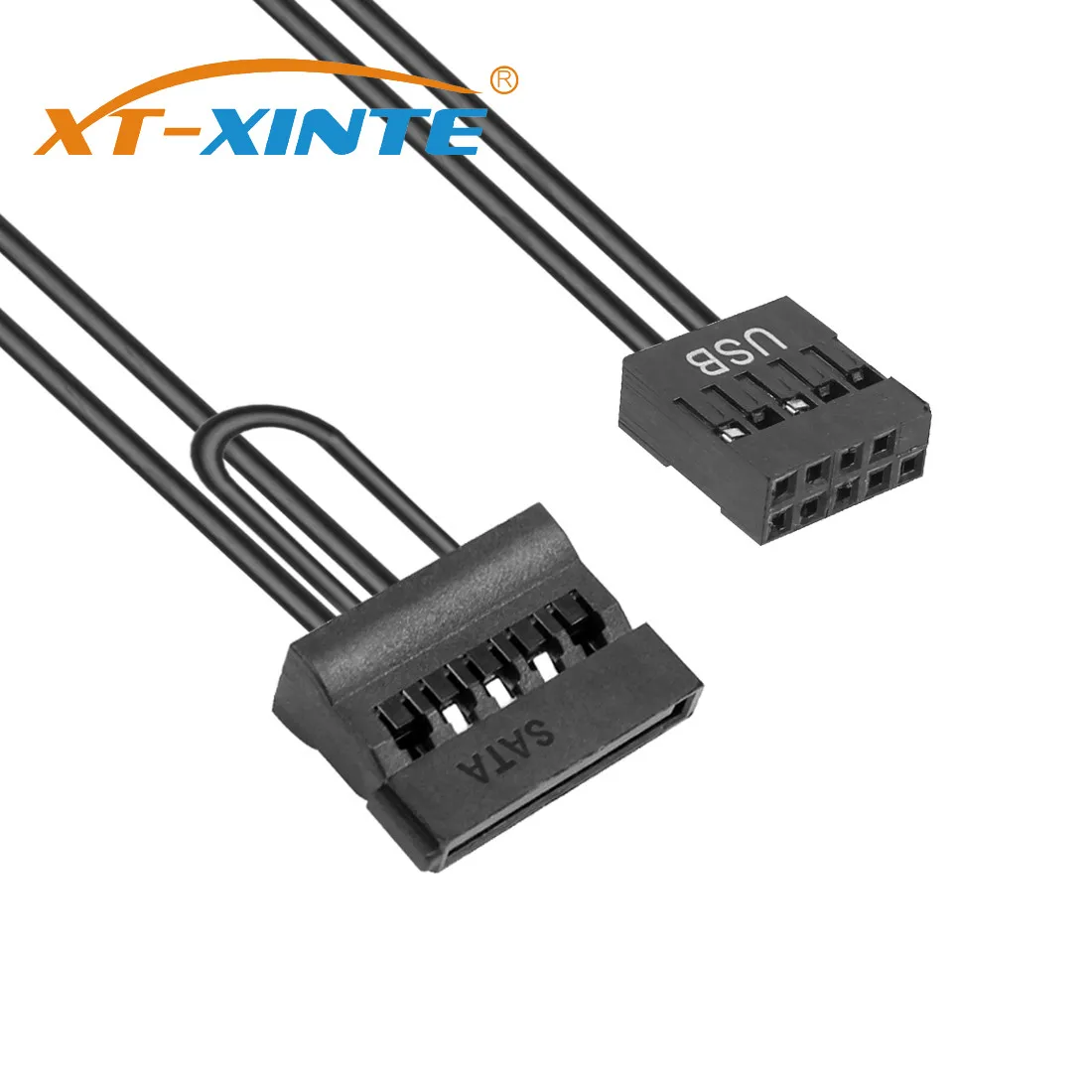 

XT-XINTE 9 Pin USB Adapter to SATA SSD 2.5 Inch SSD Power Supply Cable for ITX Motherboard Main Board Notebook