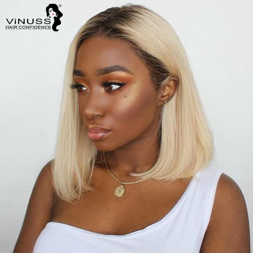 

Short Bob Wigs Ombre 1b613 Blonde Human Hair Lace Front Closure Human Hair Wigs For Women Brazilian Remy With Baby Hair Glueless