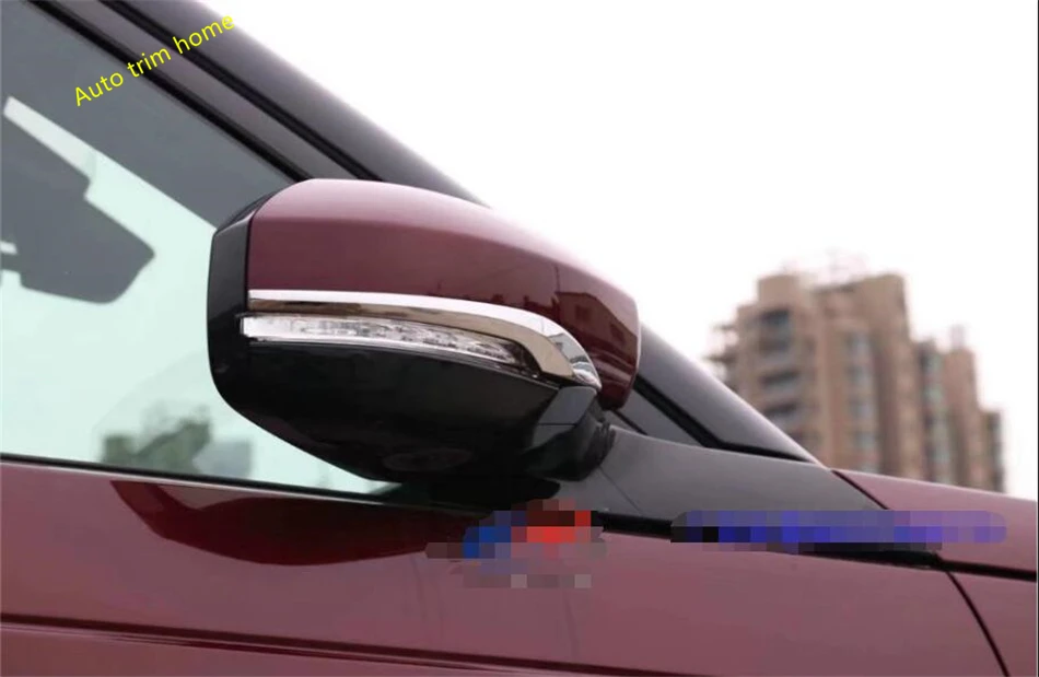 

Chrome Side Rearview Mirror Strip Cover Protector Trim 2 Pcs Fit For Land Rover Discovery 5 Sd4 2017 - 2022 Accessories Exterior