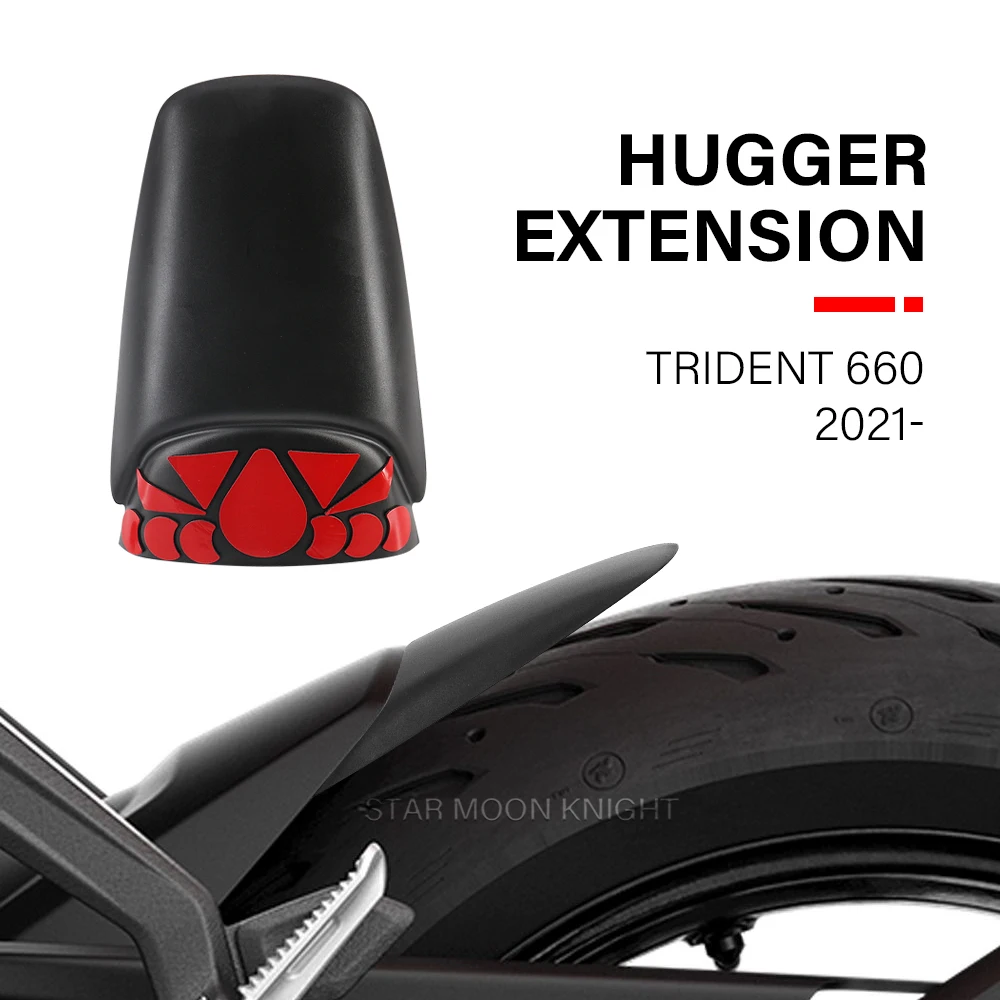 

Motorcycle Accessories Rear Mudguard Fender Rear Extender Hugger Extension For Trident 660 Trident660 2021 2022 -