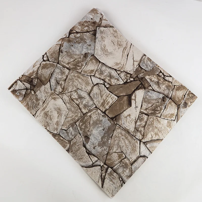 

3D Vintage Brick Hallway TV Background Wall Bedroom Furniture Renovation Waterproof PVC Self-Adhesive Wall Sticker home decor