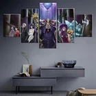 5 шт. HD печатная картина Overlord аниме плакат настенное искусство холст картины модульная Современная для гостиной домашний Декор Рамка