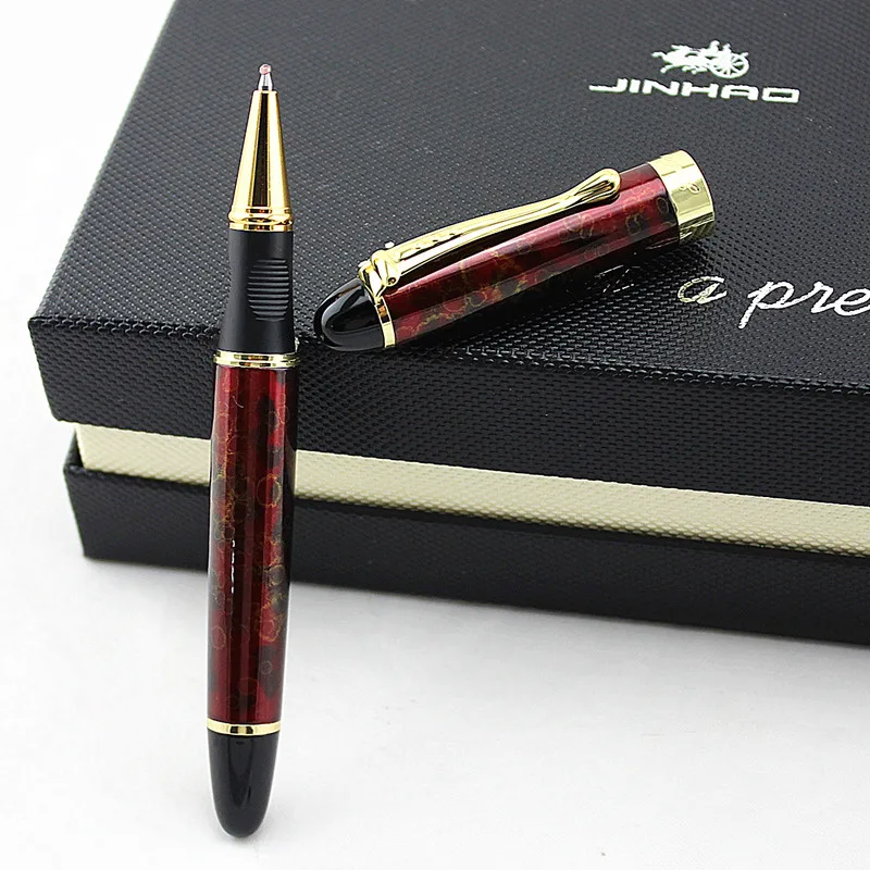 JINHAO x450 матовая шероховатая поверхность Черная Ручка-роллер высокое качество роскошные офисные школьные канцелярские принадлежности материал металлические принадлежности