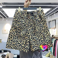 2021 kapital man shorts men women high quality leopard print kapital track shorts slightly loose zipper pocket breeches