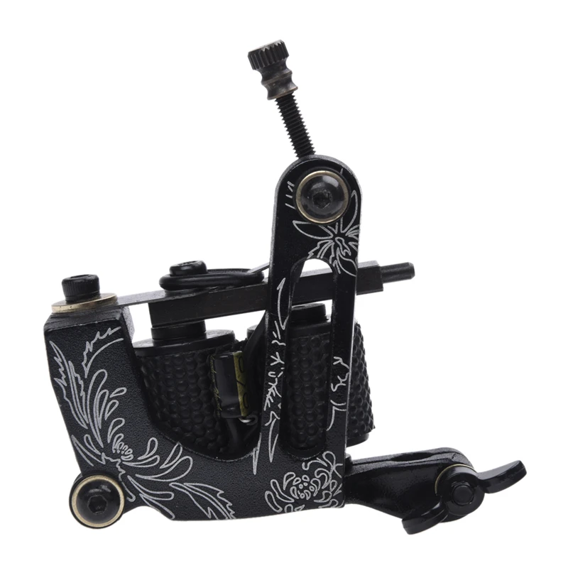 

2 Pcs Iron Liner Gun Tattoo Machine Tattoo Gun Machine Tattoo Liner Shader Professional Black 8 Wrap Coils & 10 Wrap Coils