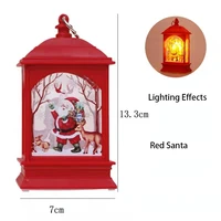 promotional hot sell factory direct led lighted snow globe lantern snowman santa deer design red bronze holiday party docoration