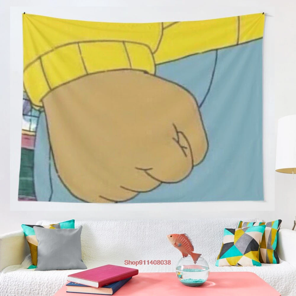 Артур кулак мем гобелен мозаичный стиль хиппи бохо настенные гобелены Мандала