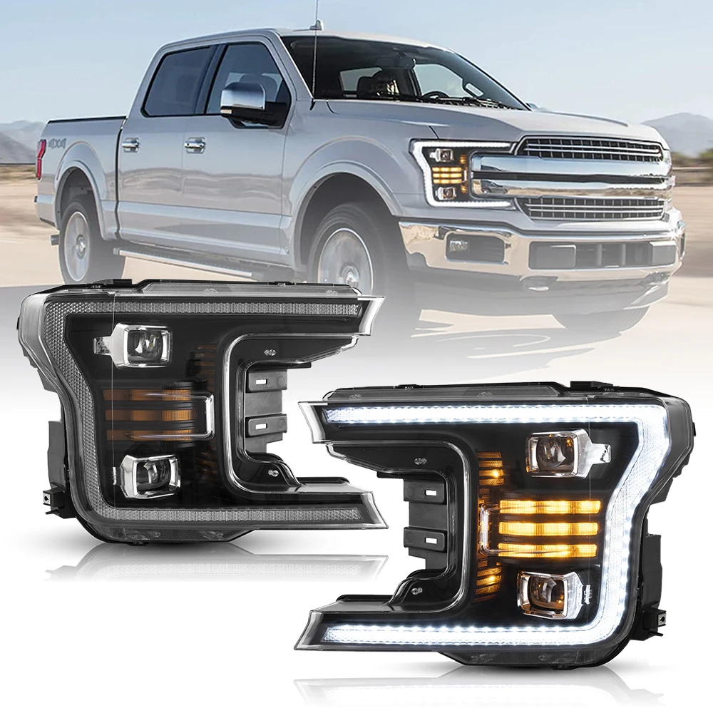 Headlights For Ford F-150/F150 2017-UP Full LED Lamp LHD/RHD Assembly Projector Car Accessories Auto Replacement Parts