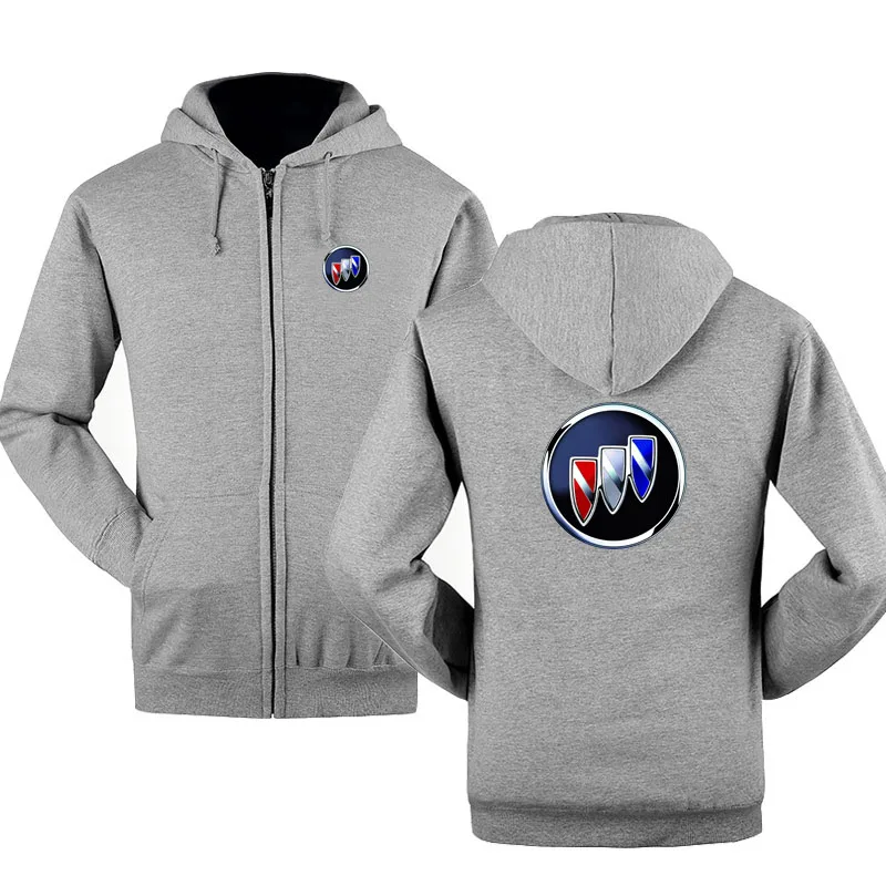 

2021 Winter Hoodie Male Buick logo Long sleeve hoodies men Zipper Sweatshirt Hoodies Mens Hooded Coat Jacket
