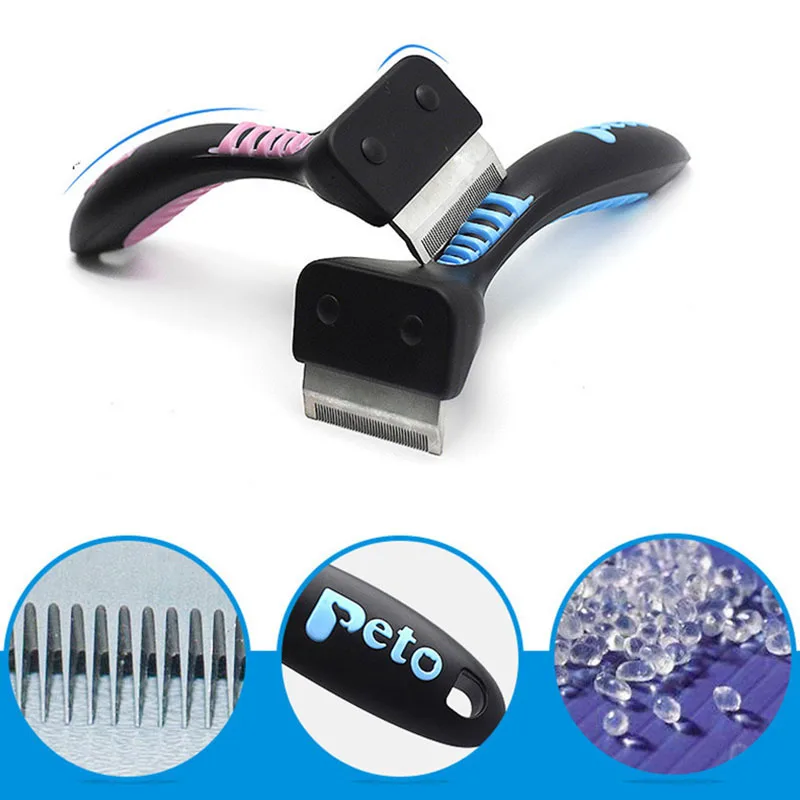 

Pet Dog Deshedding Hair Removal Brush Comb For Cats Grooming Tools Hair Shedding Trimmer Comb Dog Hair Cleaner Pet Supplies