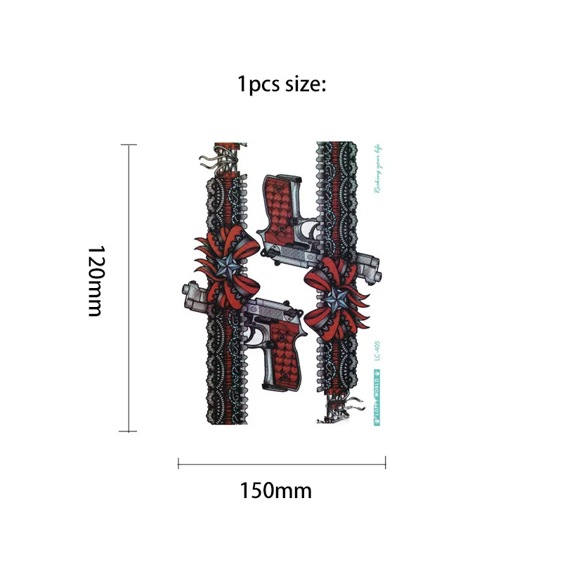 

2Pcs/Set Waterproof Temporary Tattoo Sexy Lace Tattoo Stickers Fake Tattoo For Woman Arm Leg Body Art Wholesale