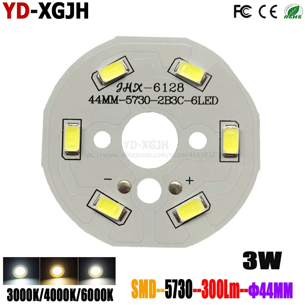 Светодиодный светильник PCB SMD 5730 10 шт. 3 Вт 44 мм светодиодный монтажный алюминиевая