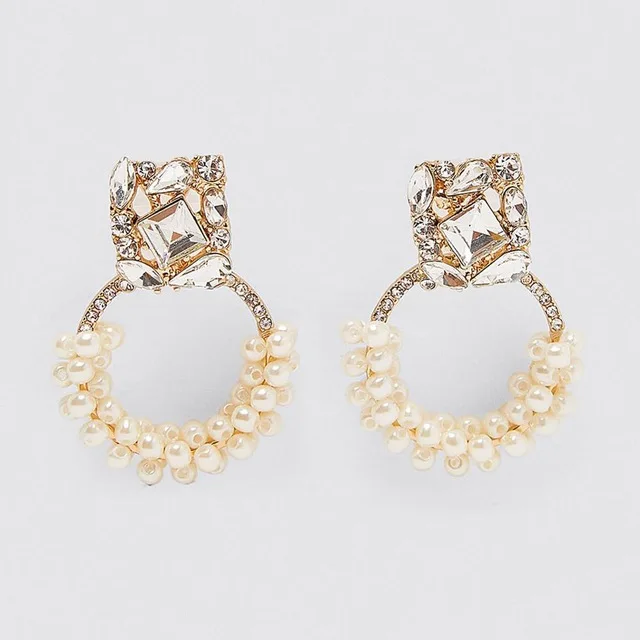 Женские Кружевные серьги JJFOUCS вечерние подвески ручной работы с цветочным