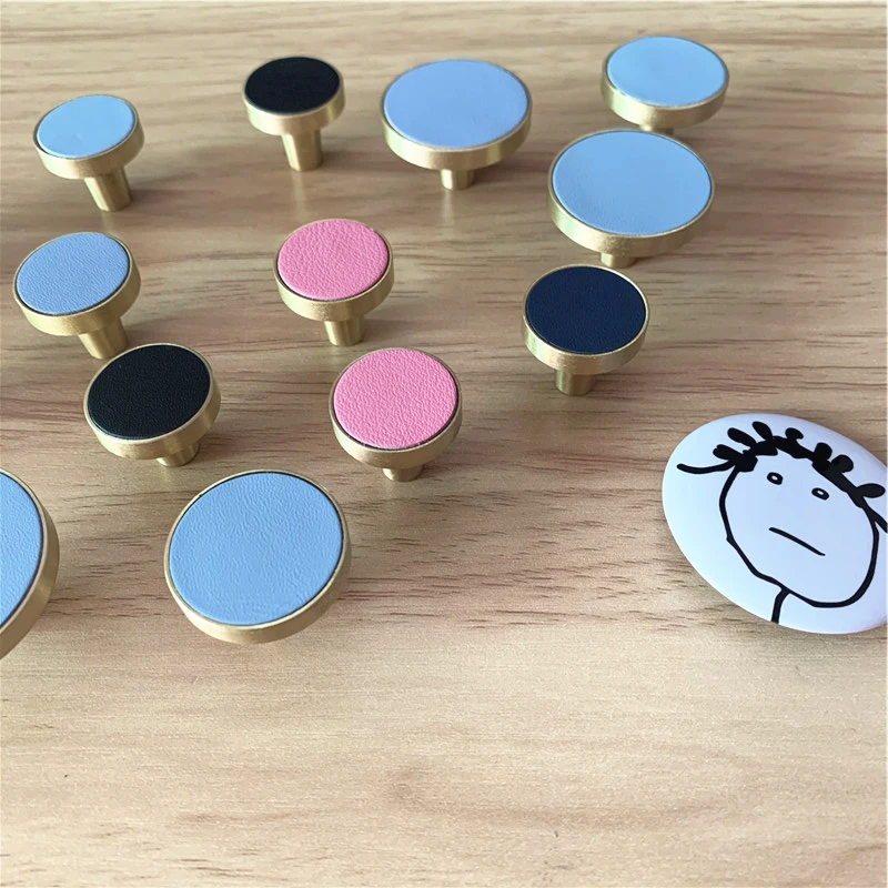 LCH скандинавский стиль твердая латунь инкрустированная розовым черным