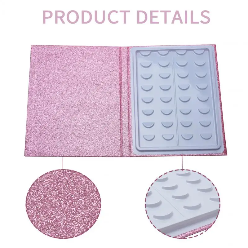 Альбом для хранения ресниц упаковка из блестящей бумаги 16 пар косметический