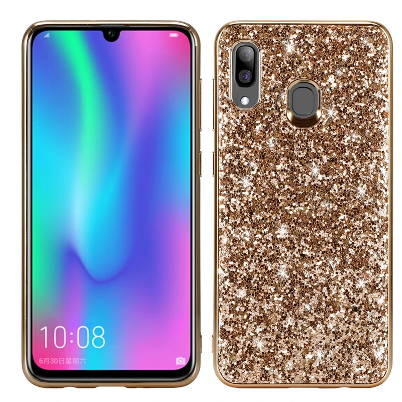 03 Блестящий жесткий чехол для samsung Galaxy A20 Мягкая силиконовая Обложка Бампер для samsung A20 A 20 A205F A205 SM-A205F Чехлы Bling - Цвет: 03
