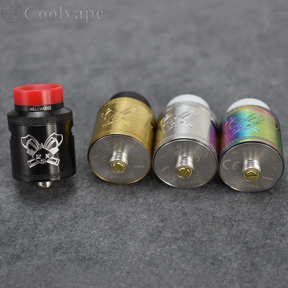 Атомайзер для электронной сигареты Dead Rabbit V2 RDA 24 мм с одним/двумя испарителями |