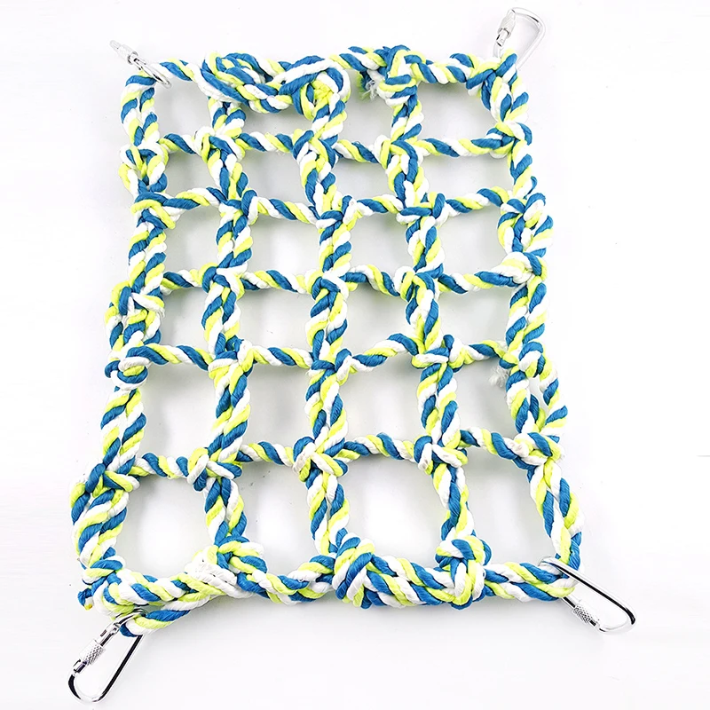 2 размера веревка для скалолазания попугая плетеная сетчатая лестница пеньковая
