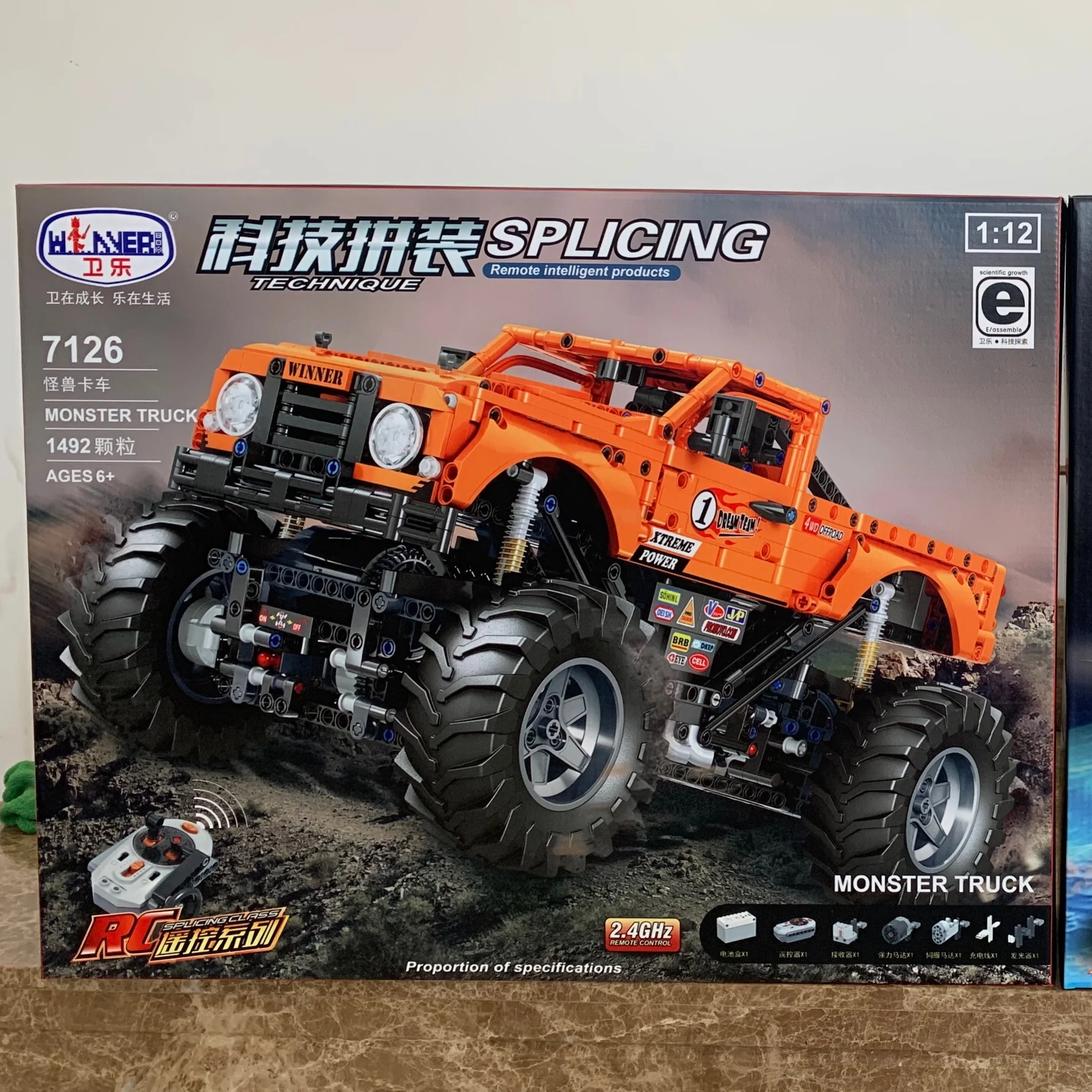 Winner 7126 техническая серия RC монстр Трак гусеничный трактор модель автомобиля