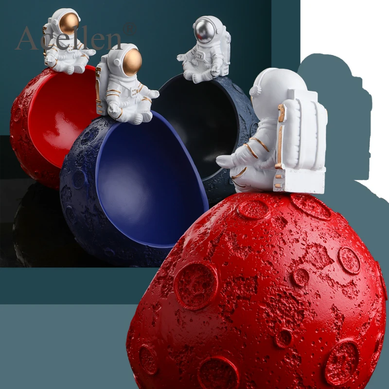 Статуя астронавта из смолы декоративный бокс для хранения конфет в гостиной с