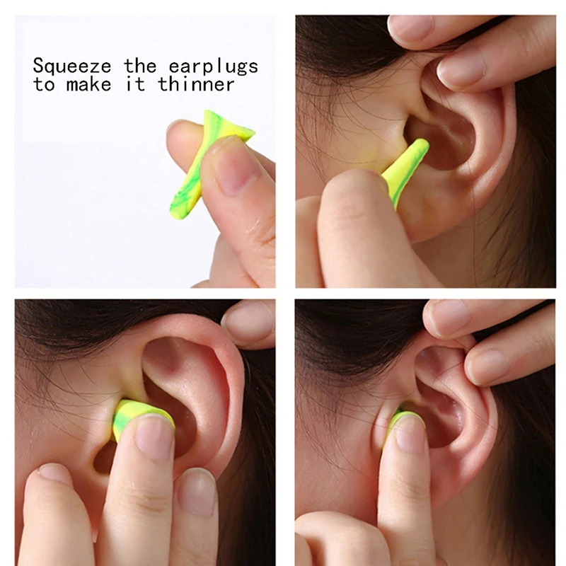 4Pcs/Box Soft Foam Ear Plug Sleeping Aid Noise Reduction Travel Prevention Earplugs Soundproof Size(Small And Large) |