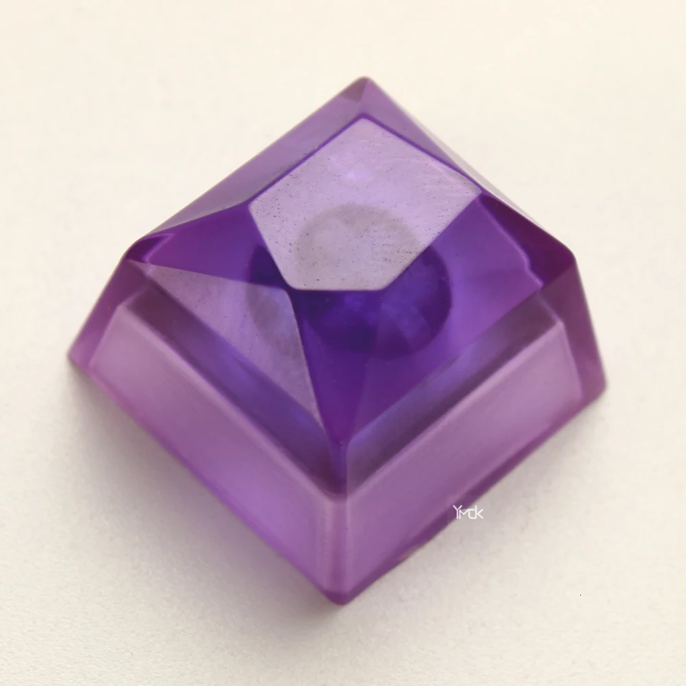purple 1 шт. полимерный драгоценный камень полный прозрачный ключ Кепка механическая клавиатура с подсветкой keycap для выключатель MX - Цвет: purple
