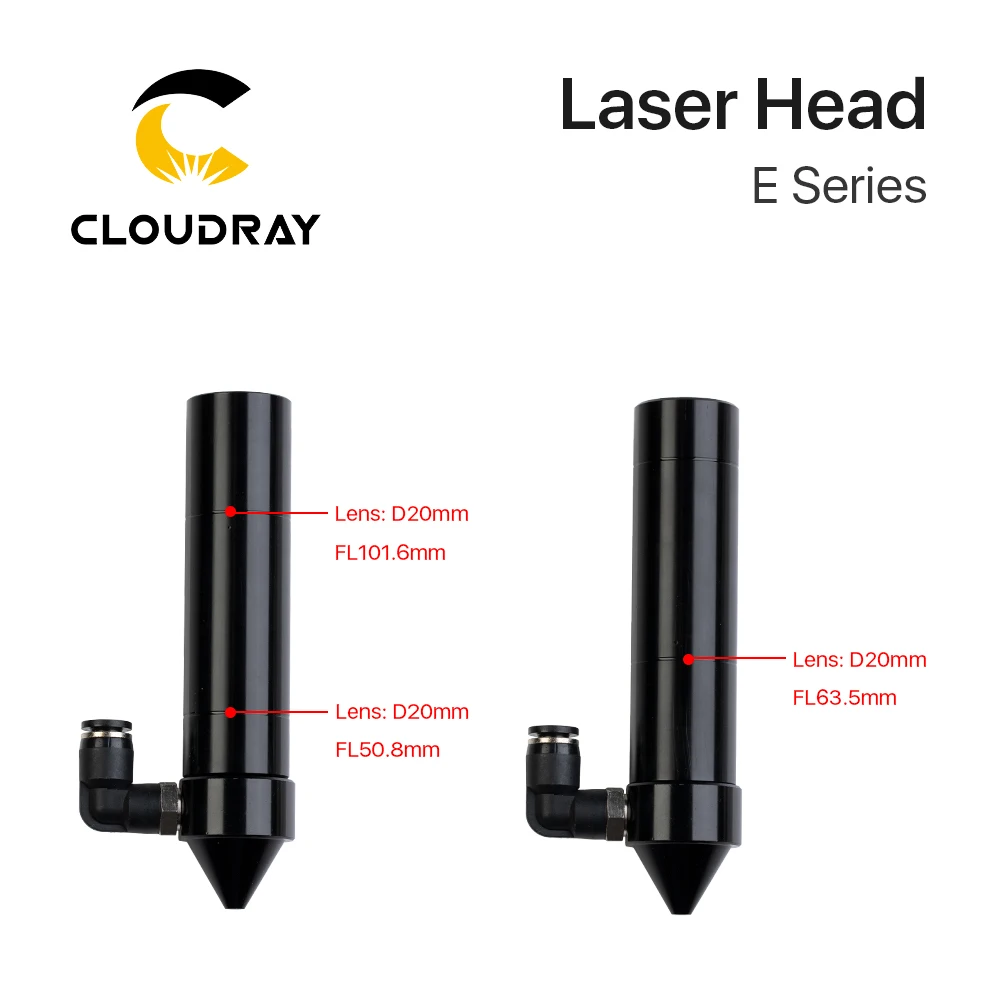 Cloudray E Series: CO2 лазерная головка для объектива D18mm fl38 1 D20mm FL50.8 & 63 5 101 6mm ЗЕРКАЛО 25mm