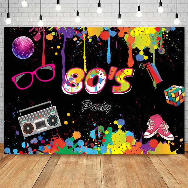 

The 80s Backdrop Photography Backdrop Background Backdrop Music Party Photo Studio Props