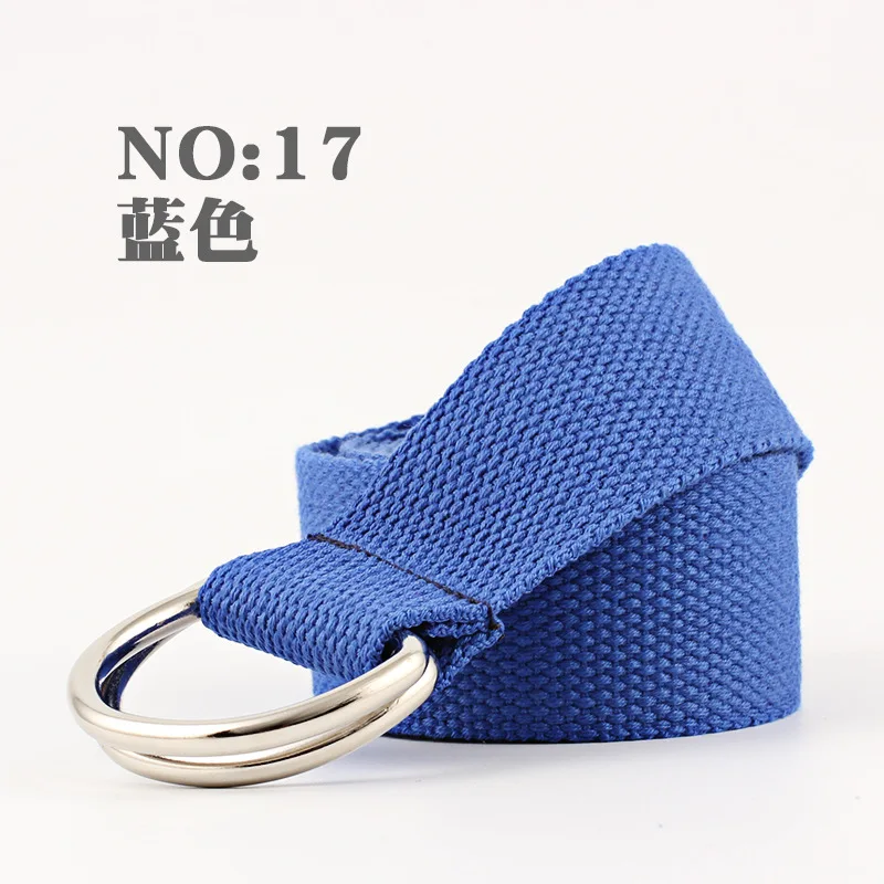 16 NewStripe Высокое качество модные эластичные холщовые ремни для женщин трикотажные пряжки регулируемый ремень мужские холщовые ремни для джинсов - Цвет: 16