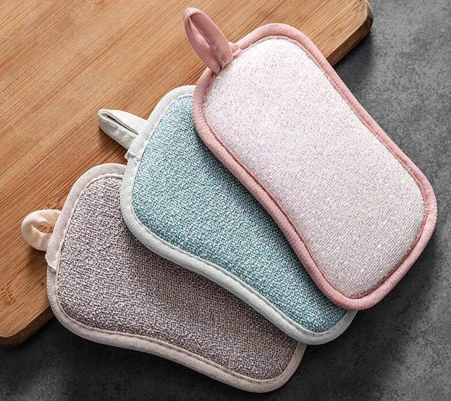 

20 шт./лот, новая волшебная губка-ластик, кухонная тряпка, чистящие принадлежности, Губка из микрофибры для чистки посуды, для кухни, ванной, м...