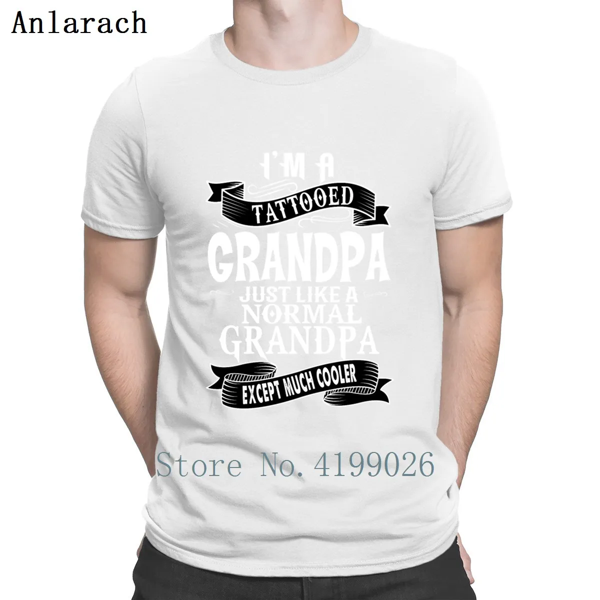 Футболка с татуированным дедушкой Оригинальная футболка летняя рубашка круглым