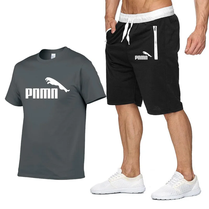 Модный комплект для мужчин 2020 летний спортивный костюм Короткая Толстовка +
