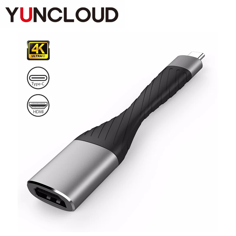 YUNCLOUD USB адаптер C концентратор Тип с разъемами типа и DP к HDMI 4K @ 60 Гц совместимому VGA