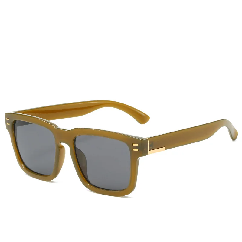 Очки солнцезащитные женские с леопардовым принтом квадратные брендовые