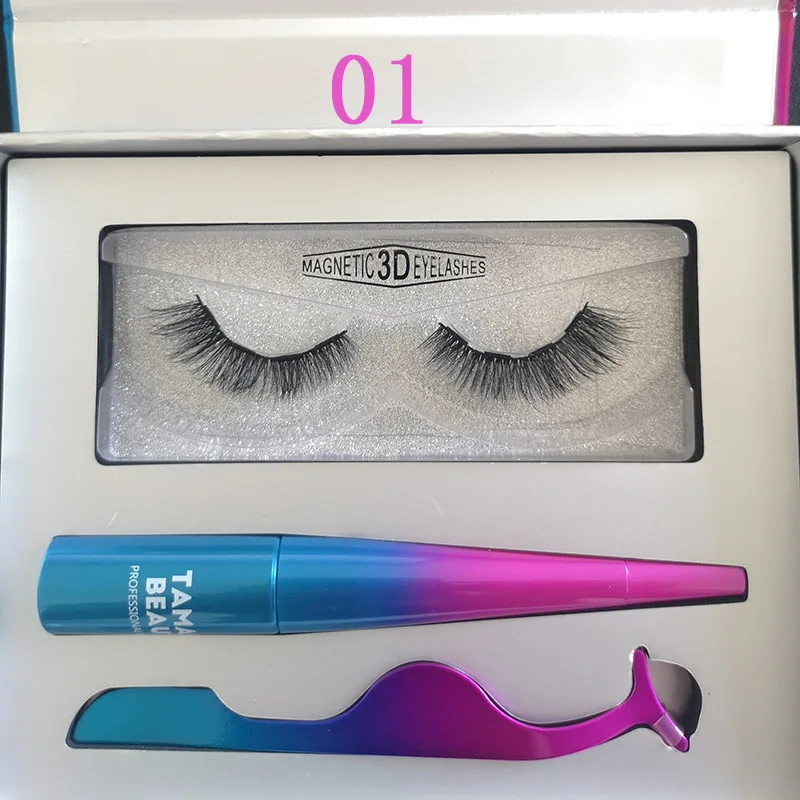 Новые магнитные жидкие подводки для глаз и 5 магнитов накладные ресницы Пинцет