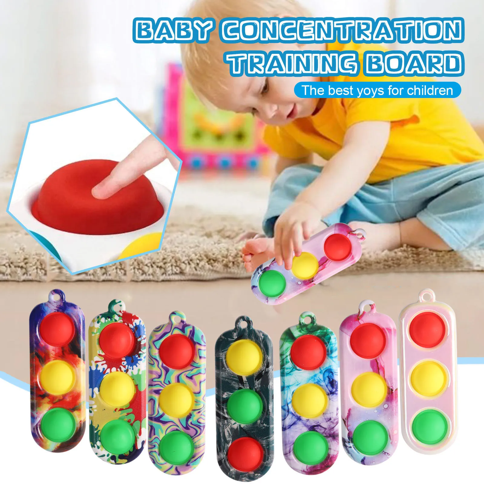 

2021 Newest Dropshipping Fidget Simple Dimple Toy Pressure Reliever Board Controller Early Educational Toy For Adult Kids Gift