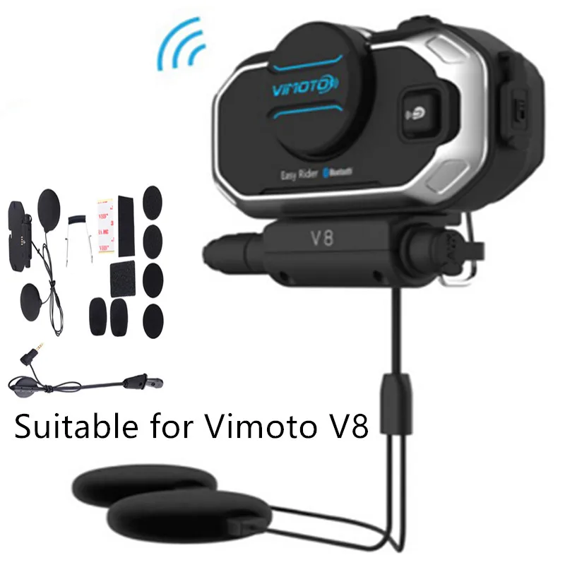 Новый комплект аудио и микрофона для оригинальных мотоциклетных шлемов Vimoto V8