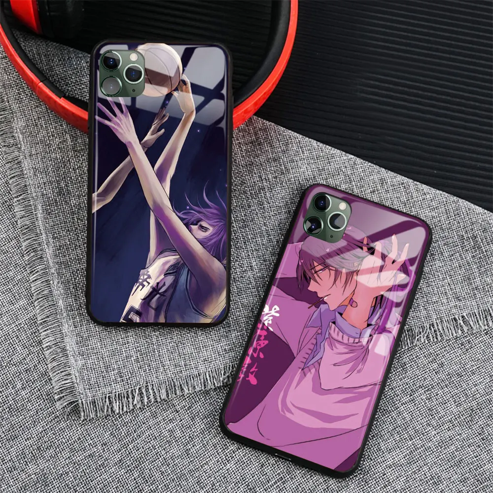 Силиконовый стеклянный чехол Kuroko без корзины для iPhone 6 6s 7 8 Plus X XR XS 11 Pro MAX |