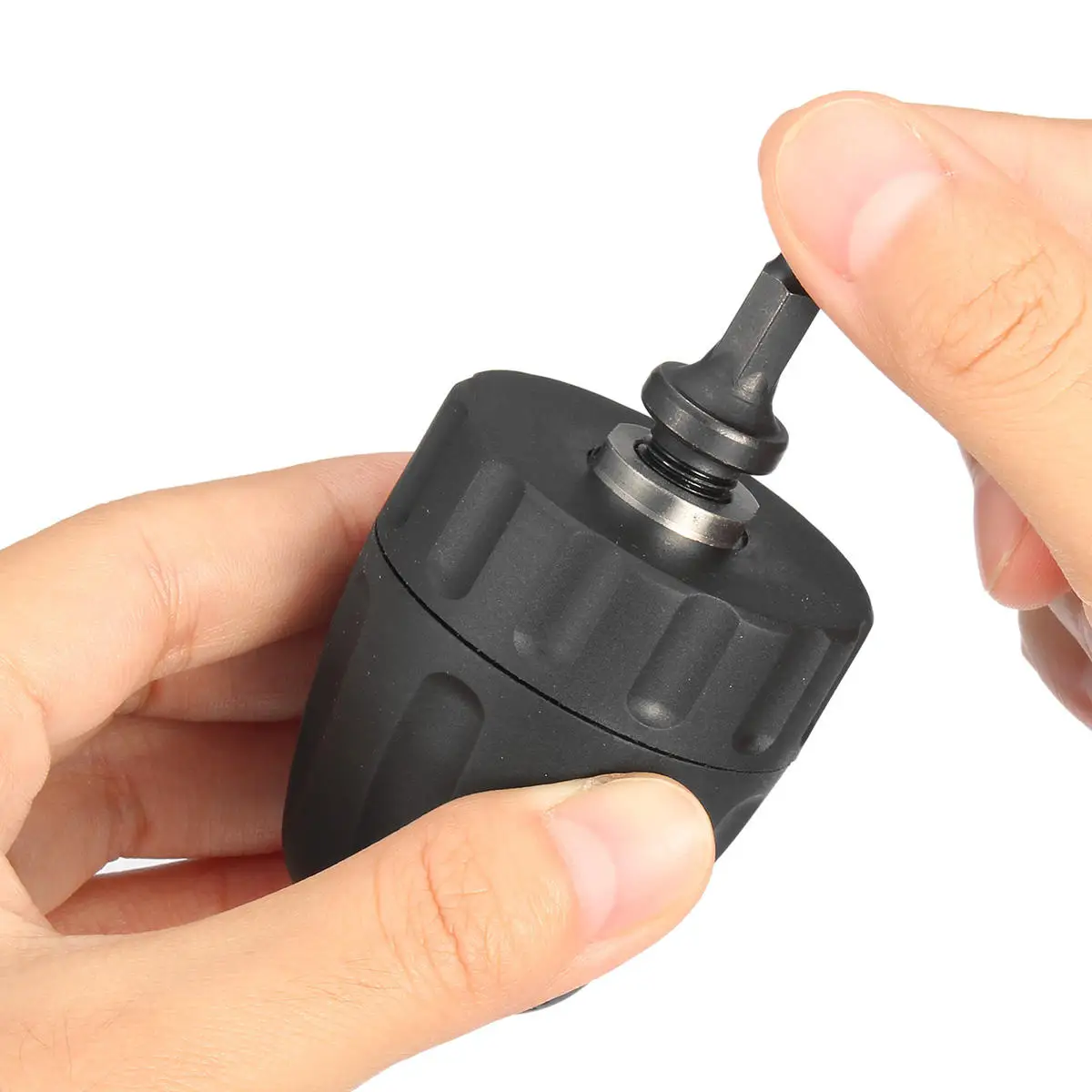 

0.8-10mm Keyless Drill Chuck Converter 3/8 Inch 24UNF with 1/4 Inch Hex Shank SDS Adapter