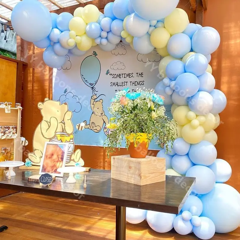 Global DIY пастельный Макарон синий желтый воздушный шар гирлянда Globos арочный
