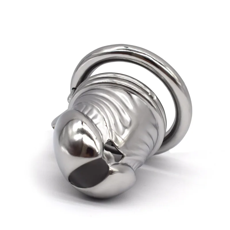 Замок клетка для пениса с головой верности из нержавеющей стали SM альтернативный