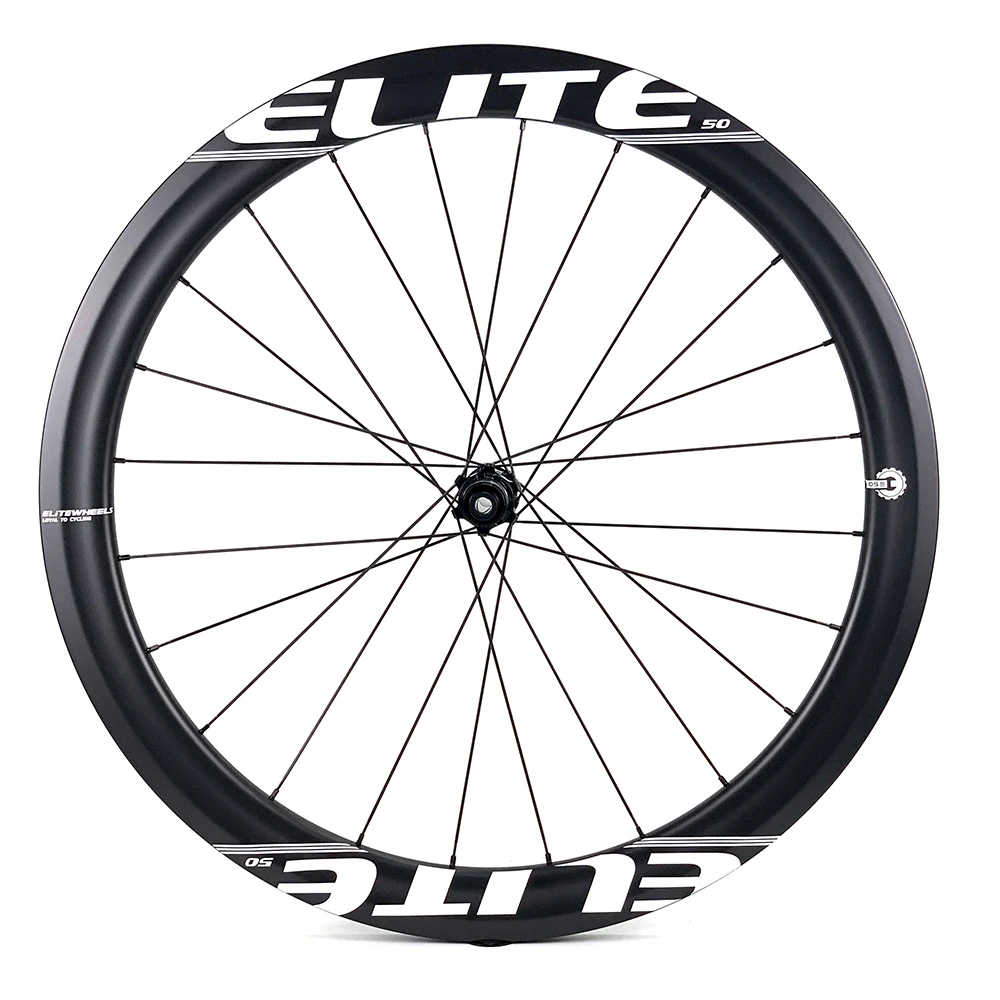 Verkaufen ELITEWHEELS BWA Straße Disc Carbon Laufradsatz 700c 40mm 50mm Tiefe Fahrrad Felge Center Lock Hub 24-24H Für Cyclocross Radfahren Räder