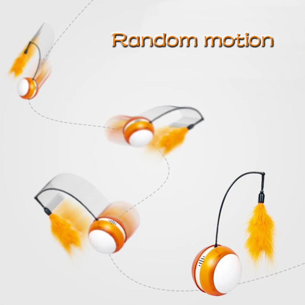 Забавная кошка электрическая игрушка стакан искусственный перо для питомца