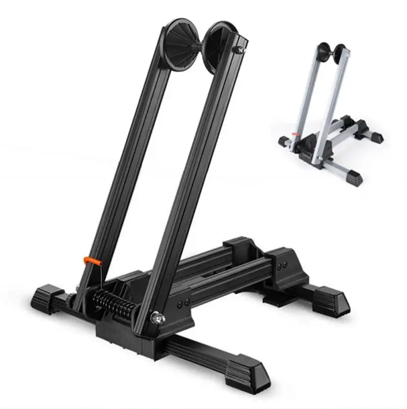 

2021 NEW Bicycle Insert Parking Rack Portable Twin Bar Mountain Bike Support Rack Display Rack Road Bike Cycling Supplies