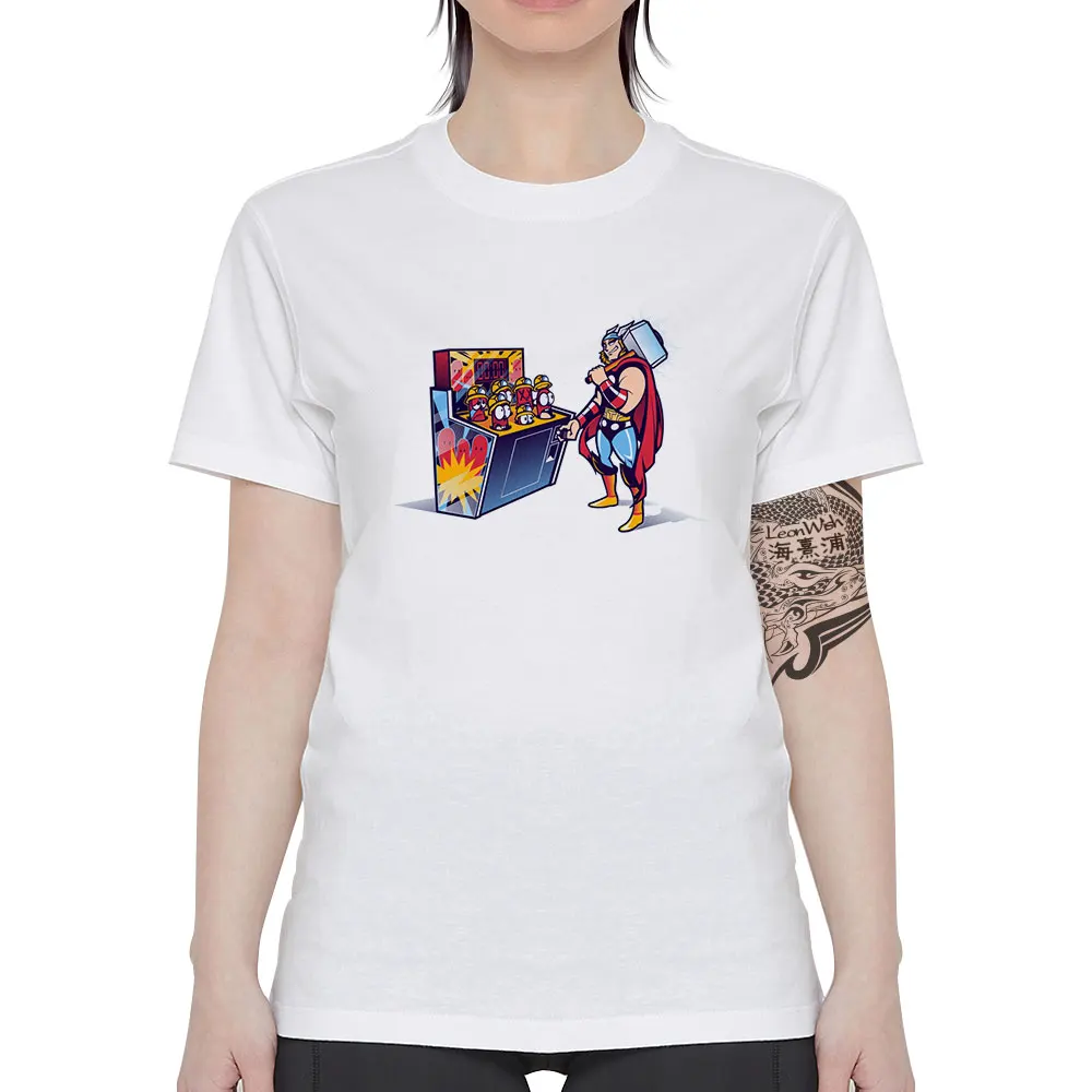 Whack The Mole Thor Loki Comics футболка со мстителем крутая модная с короткими рукавами в