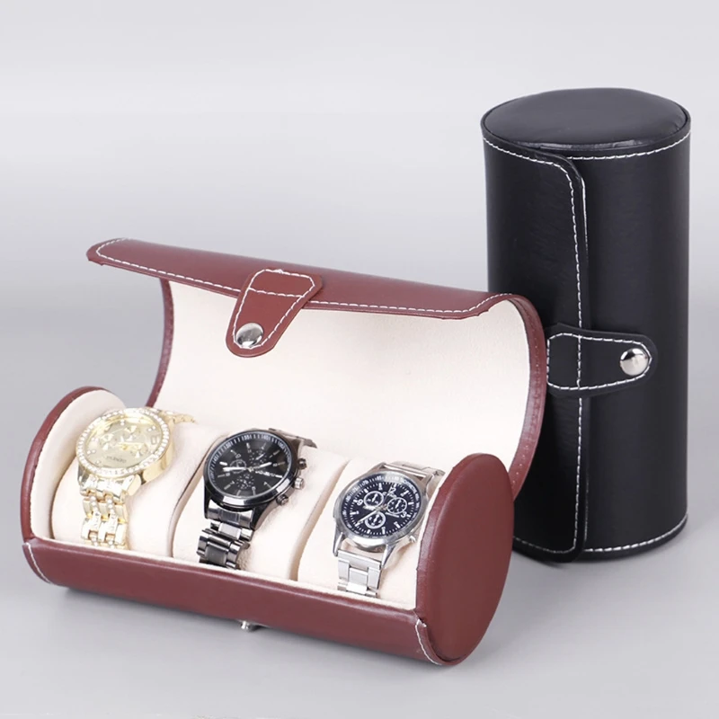 3 Slots watch Case Stylish Portable Display atch Storage Box
