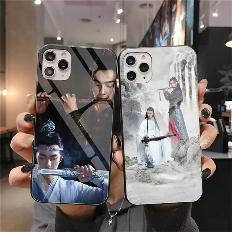 

ChenQingLing The Untamed Wang Yibo XiaoZhan Phone Case Tempered Glass For iPhone 13 12 Mini 11 Pro XR XS MAX 8 X 7 Plus SE 2020