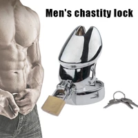 men male chastity device lock metal cage cock hollow breathable toy adult product sy998