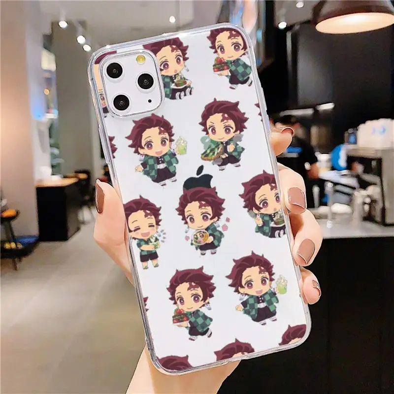 

Kamado Nezuko Kimetsu Demon Slayer Phone Case Transparent soft For iphone 5 5s 5c se 6 6s 7 8 11 12 plus mini x xs xr pro max